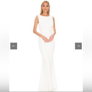 Katie May Vionnet Dress in Ivory (NWT)